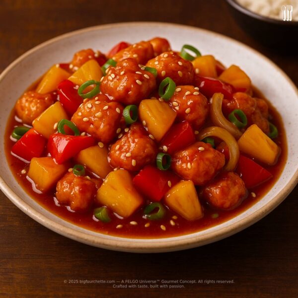 Sweet & Sour Chicken with Pineapple Glaze